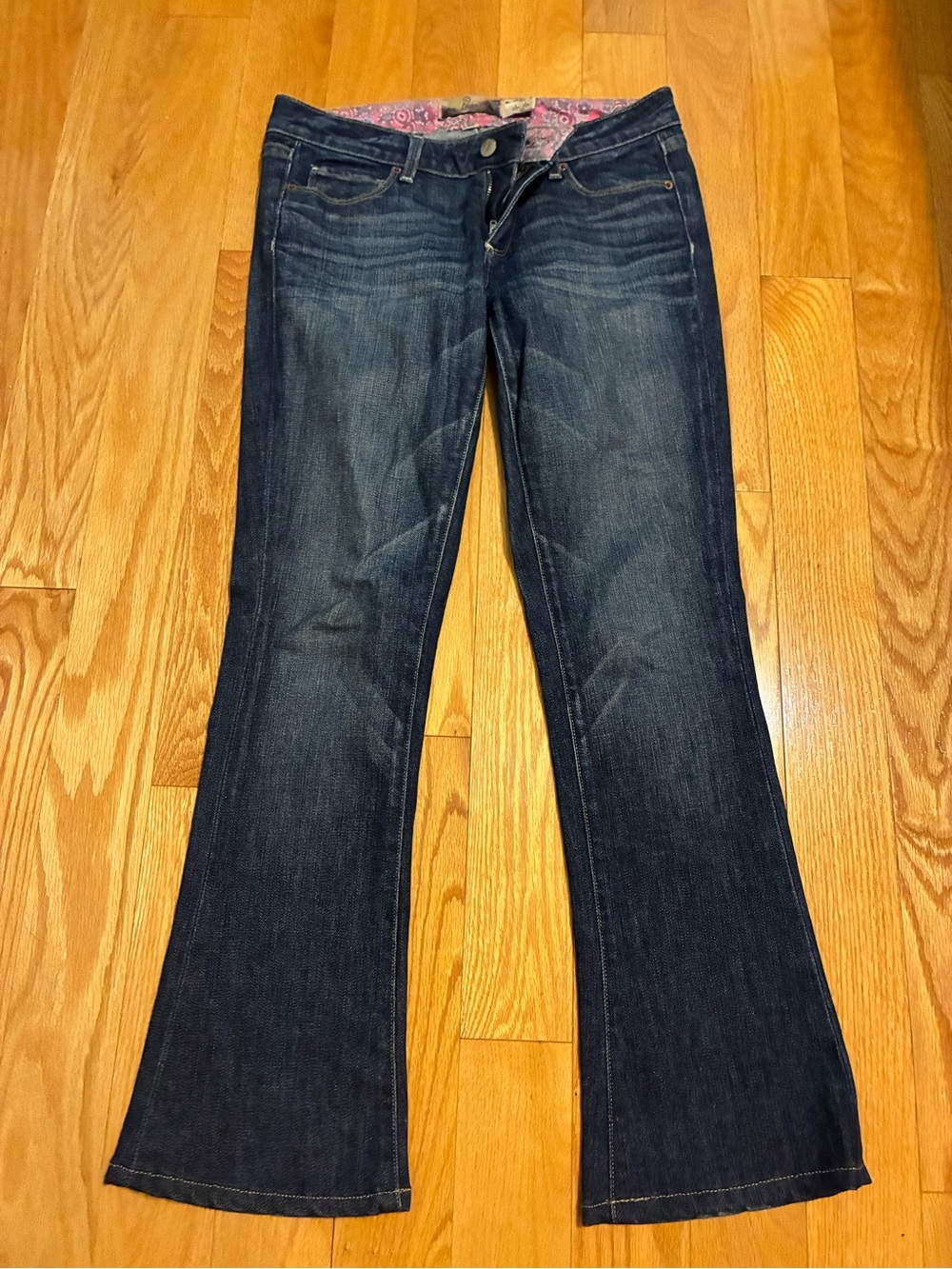 PAIGE Lou Lou Dark Indigo Flare Jeans